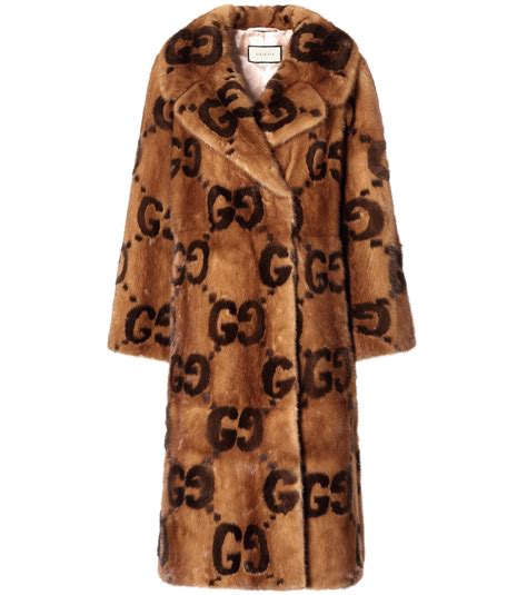 gucci mink fur coat men's|men's gucci overcoat.